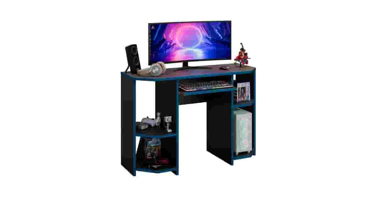 Qual a melhor mesa de computador com led? L ou Reta?