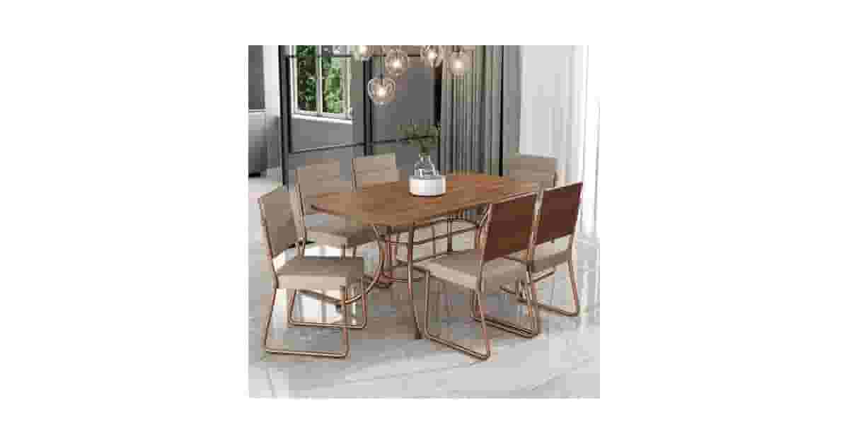 Qual a Melhor Mesa de Jantar de 6 Lugares com Cadeiras Estofadas: Vidro ou Madeira?