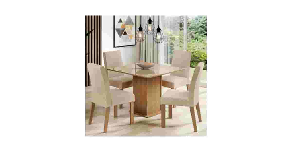 Qual a Melhor Mesa de Jantar de Vidro com 4 Cadeiras? Análise de Estilos