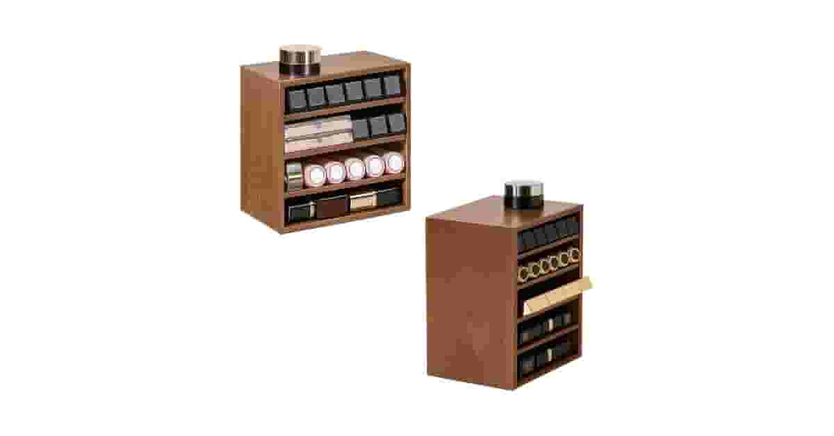 Qual o Melhor Organizador de Maquiagem de Madeira? 10 Modelos com Gavetas e Giratórios