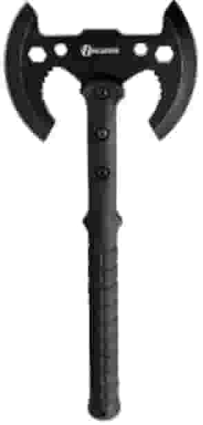 Machado Tático com Lâmina de Aço, 44,5cm, Cabo Emborrachado, 660g, Bainha de Nylon, Preto