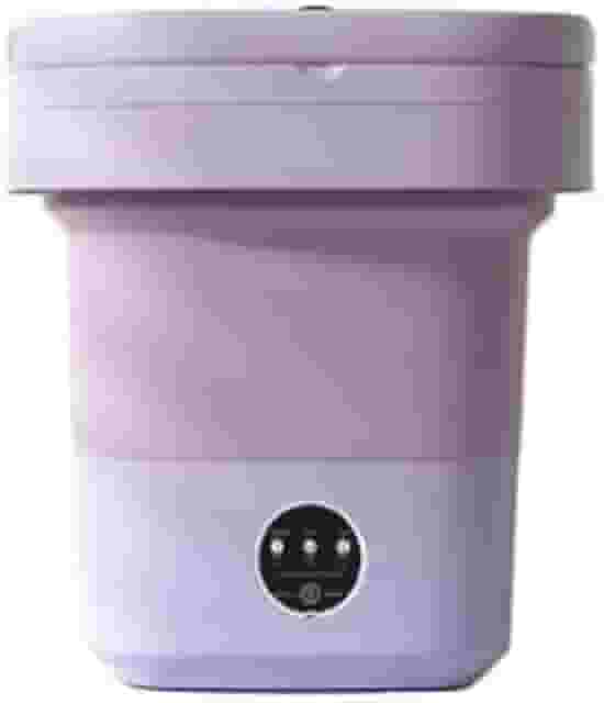 Mini Lavadora de Roupas Dobrável Portátil 10L – 36W, Automática, Baixo Consumo de Água e Energia – Ideal para Viagens, Apartamentos e Camping (Aleatório)