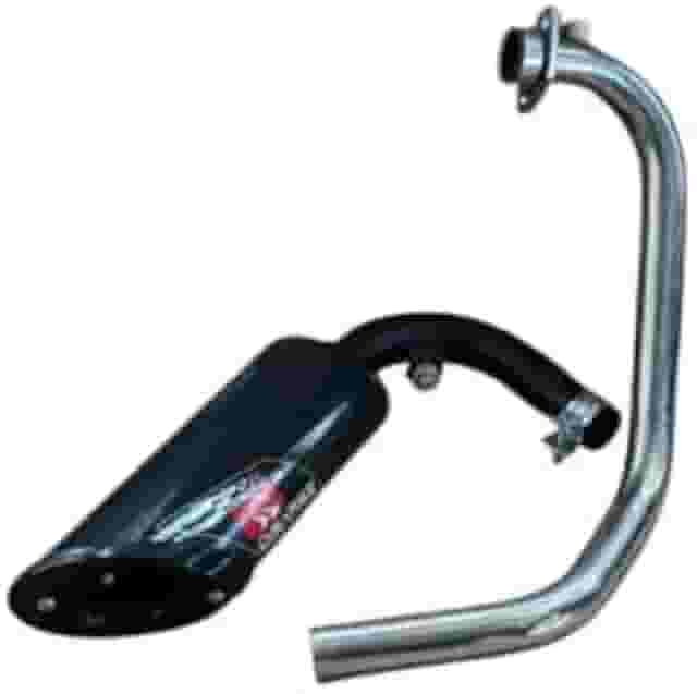 Escapamento Inox Fazer 150 / Factor 150 Esportivo Disarsz TAMPA PRETA