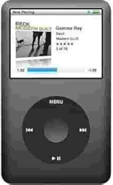 Compatível com leitor de música iPod Classic 7ª geração de 160 GB, cinza espacial, com acessórios em caixa lisa branca