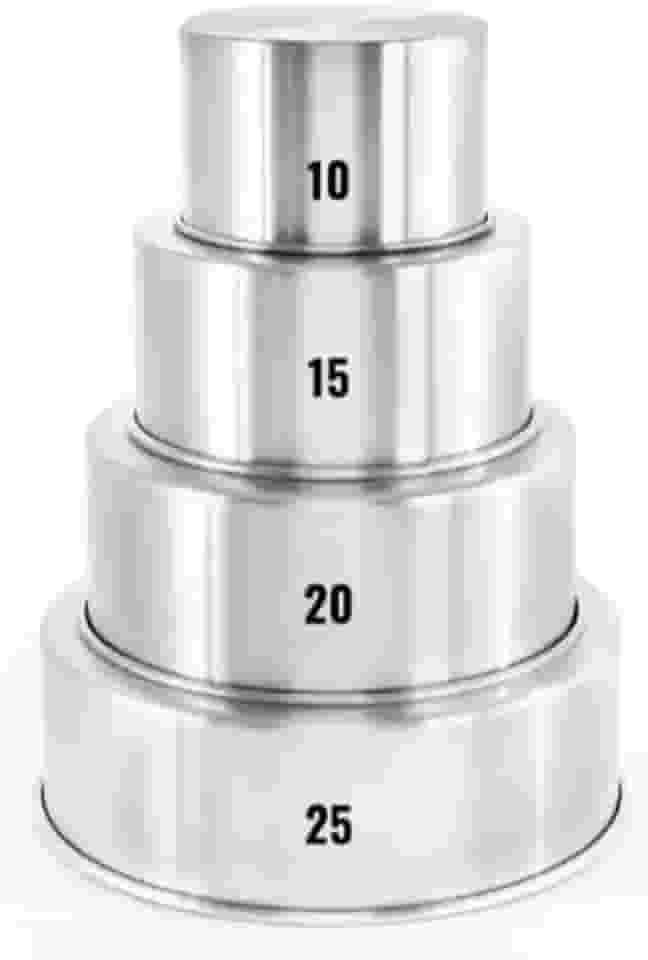 Kit Forma Assadeira Redonda Alta Bolo 10-15-20-25