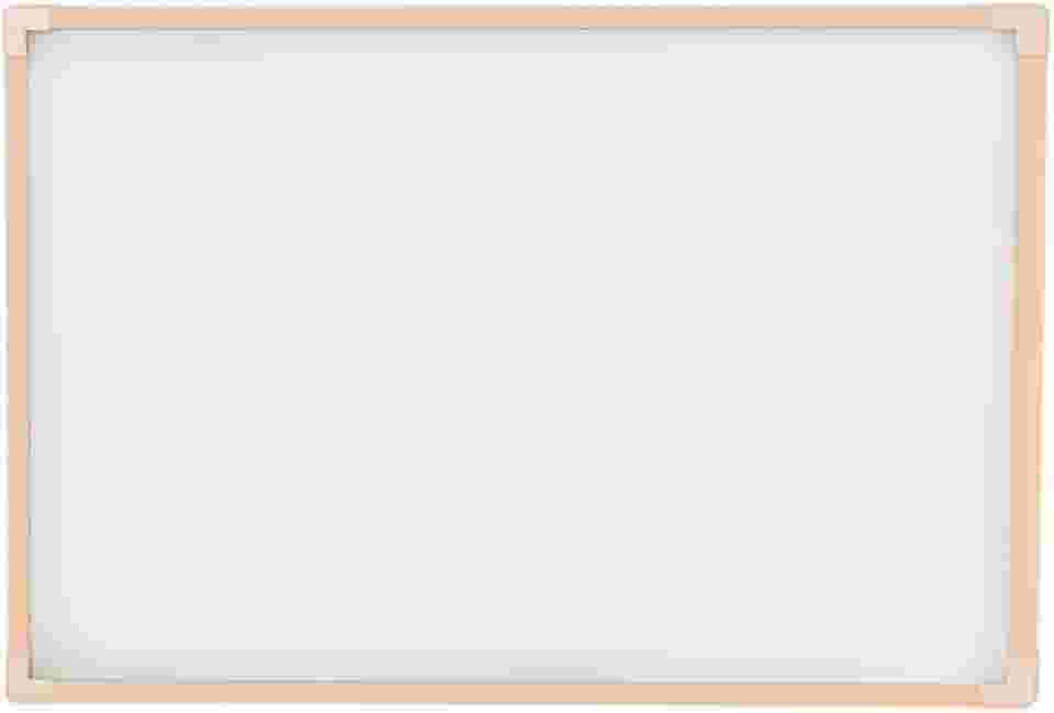 Quadro Branco Uv Moldura Madeira Pinus Neo STALO, 90x60