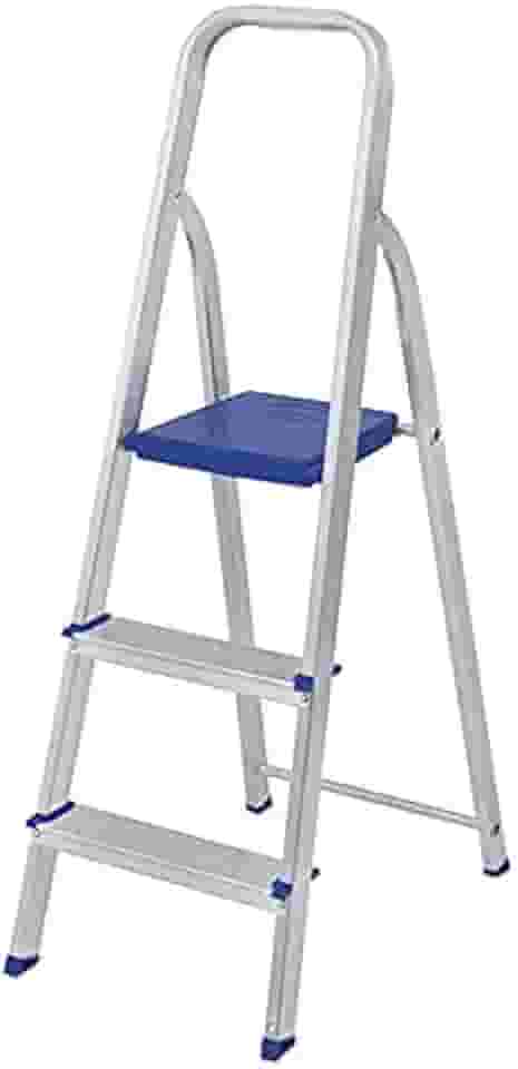 Escada Dobrável 3 Degraus Até 120 Kg De Alumínio 5101 - Mor