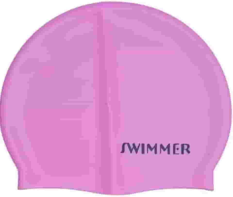 Touca De Natação Silicone Lisa Impermeável Macia Confortável
