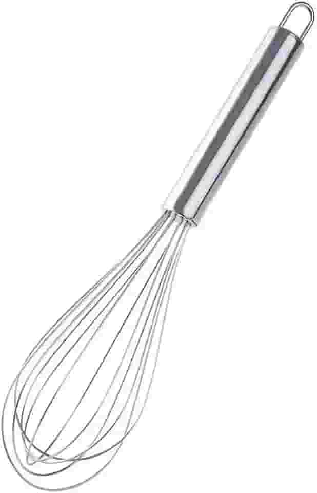 Fuê, Fouet Premium Manual em Aço Inoxidável, Batedor de Ovos, Massas Leves, Panquecas e Claras, Utensílio de Cozinha Prático e Resistente