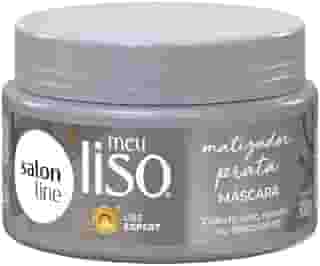 Salon Line, Máscara Matizadora, Meu Liso Prata, Vegano - Para Cabelos Lisos, 300g
