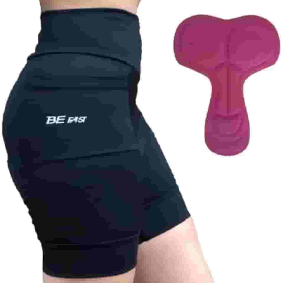 Bermuda Ciclista Feminina Forro com 2 Bolsos Short Bike