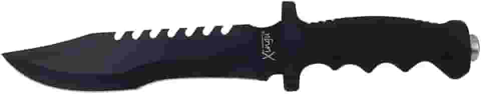 Faca Esportiva Tática Xingú Lâmina Preta Com Bainha rígida XV3150