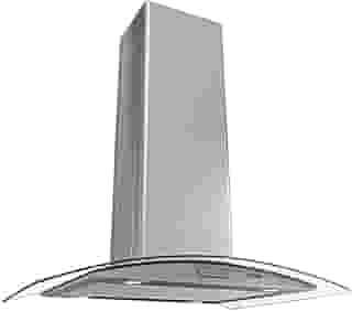 Coifa Ilha Vidro Curvo Inox de 75 cm - 220 Volts