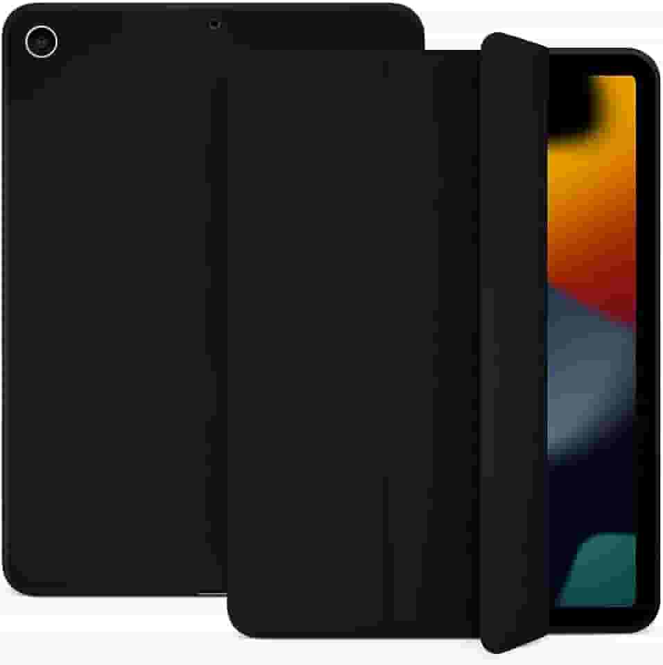Case Capa Compatível Para iPad 9, 8, 7 Geração 10.2' 10.5' Slim Inteligente Com Proteção Anti-Impacto Auto Sleep Tampa Magnética (Preto)