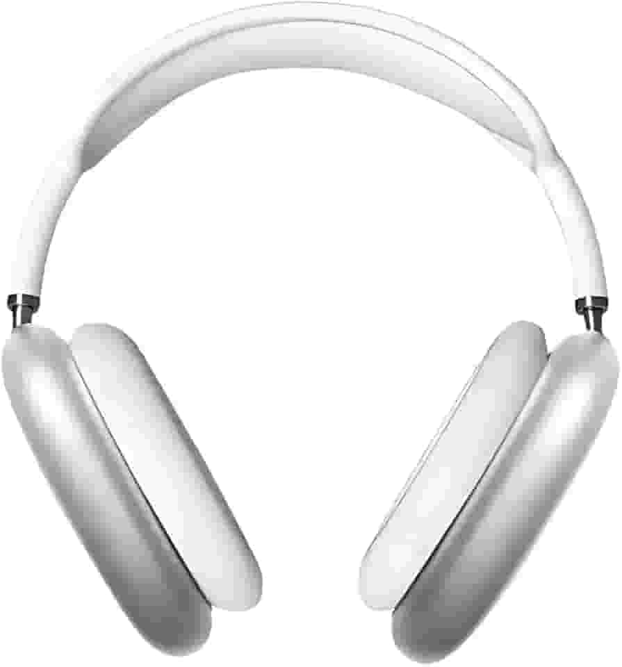 Fone de Ouvido Bluetooth Sem Fio com Microfone –Dobrável com Rádio FM, Cartão SD e Bateria Recarregável – Confortável e Portátil para Música e Chamadas (Branco)