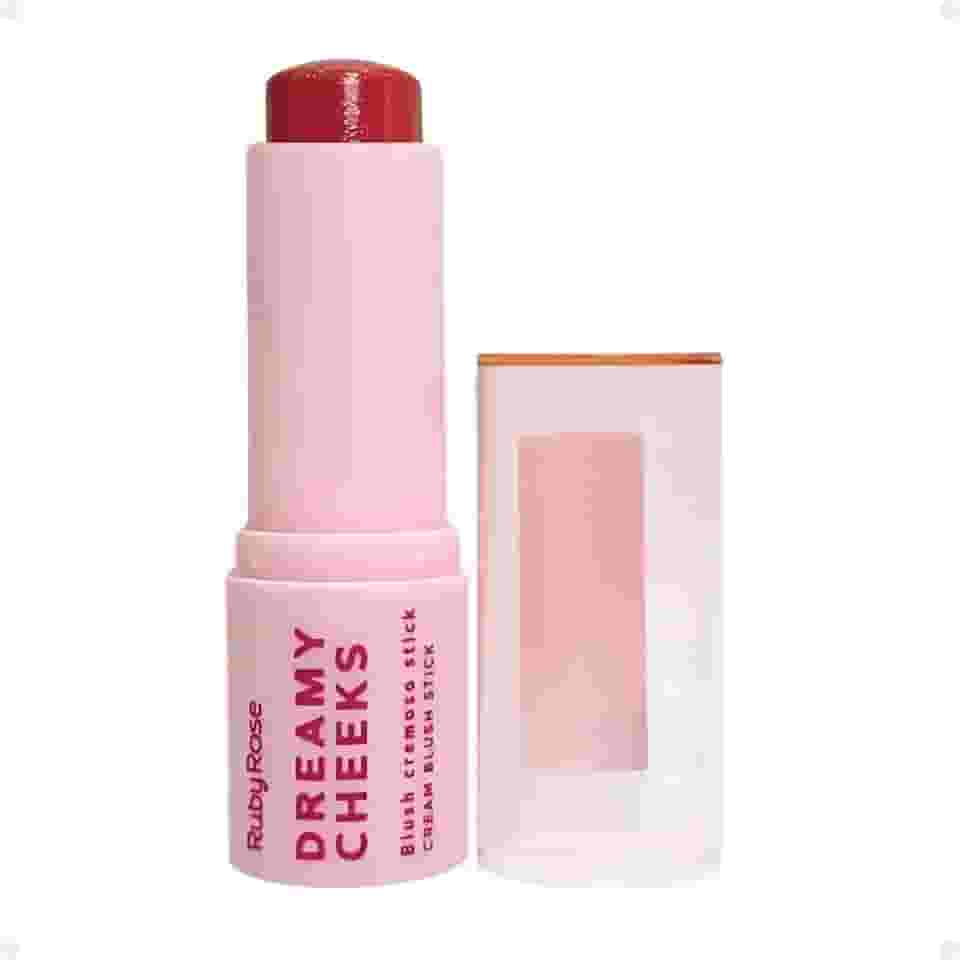 Blush Em Bastão Stick Dreamy Cheeks Ruby Rose Cremoso Facial Acabamento Natural - Chestnut