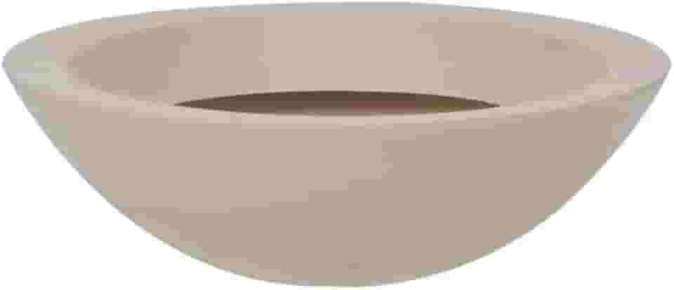 Vasart Malta Vaso de Flores Bowl, Granito Areia, 36x12cm