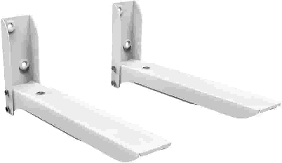 Suporte de Parede Para Fornos e Micro-ondas em Aço Carbono, Comprimento Ajustável, Design Slim e Instalação Prática, Branco, MW05WH, ELG