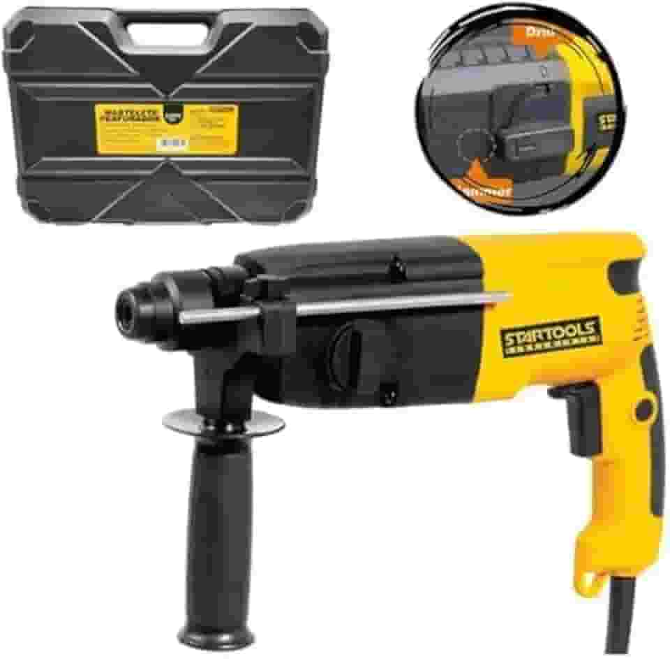 Martelete Perfurador Profissional 600W, 127V, Função Impacto, Design Ergonômico, para Concreto e Alvenaria