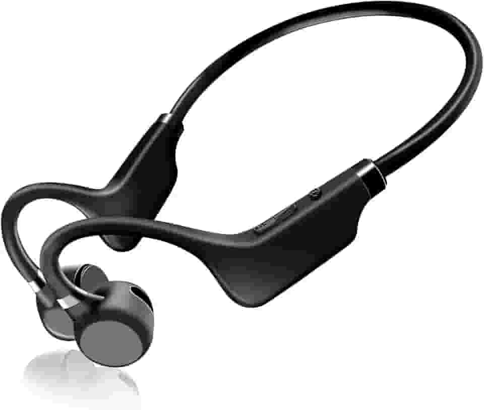 Fone Esportivo de Condução Óssea para Corrida - Headphones Bone Conduction - Fone de Ouvido Indução Óssea para Rua