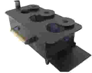 Fogão a Lenha Portátil 03 bocas - Ferro fundido - Alimentado por lenha - Madeira