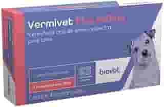 Biovet Vermífugo Vermivet Plus 660Mg Para Cães - 4 Comprimidos