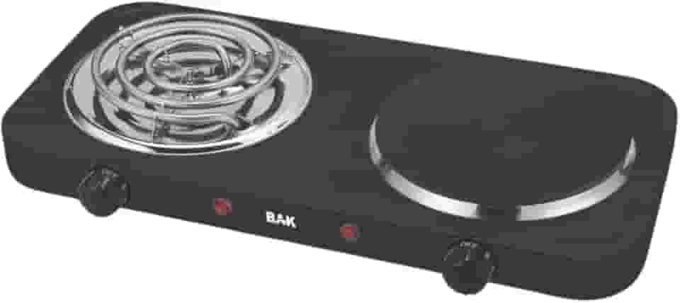 Fogareiro Elétrico 2 Bocas Cooktop Indução 2000W- 220V (PRETO)