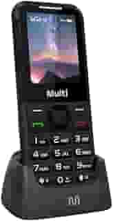 Celular Multi Vita 4G com Base Carregadora Dual Chip, Botão SOS, Câmera Preto - P9225