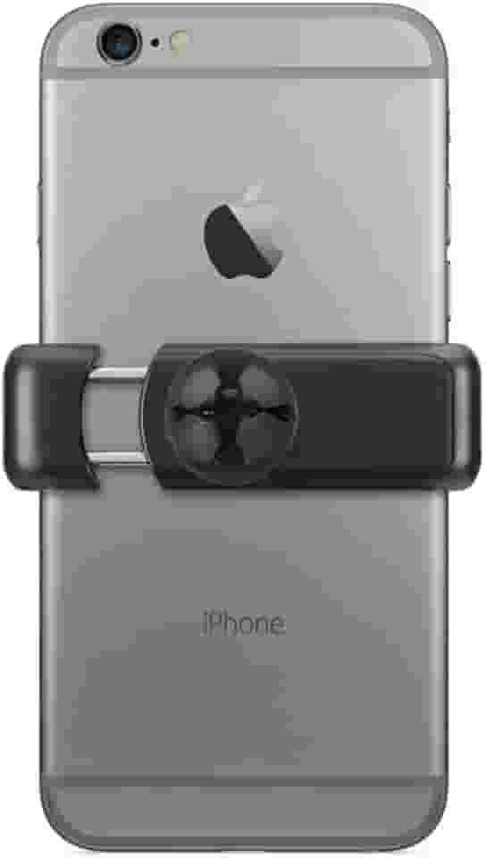 Geonav Suporte Veicular Universal para Smartphones, compatível com todos os modelos de smartphones até 9 cm de largura, SUP2B, Preto/Cinza