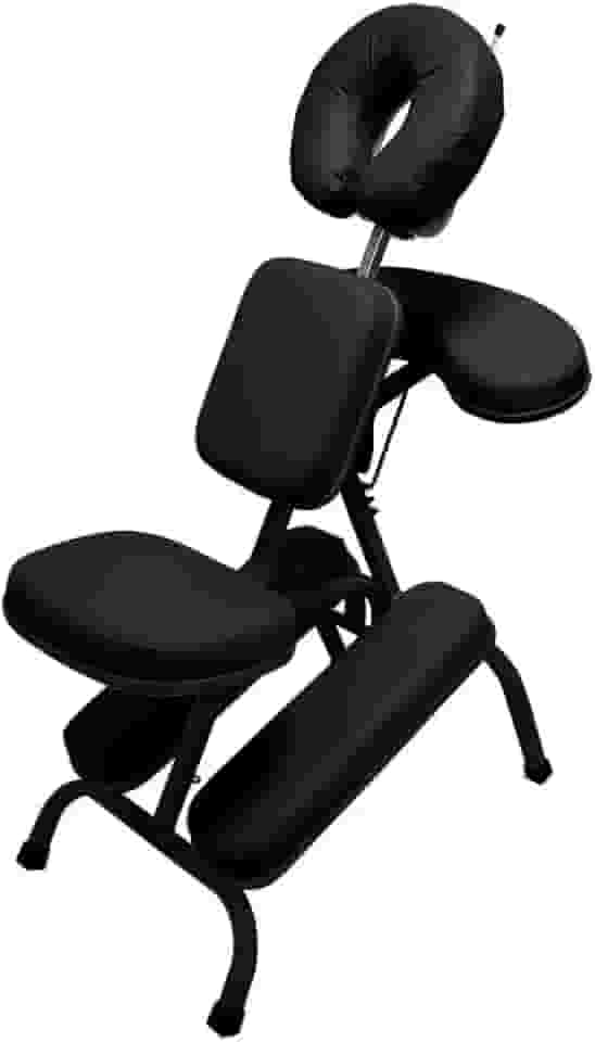 Cadeira Legno Quick Massage Shiatsu Preta Portátil Dobrável