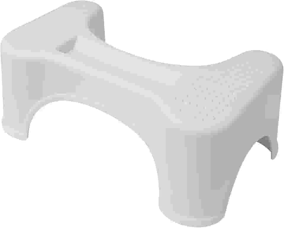 Banquinho Vaso Sanitário Banco de Cócoras Ergonômico Apoio para Pé Privada Banheiro Com Suporte de Celular e Antiderrapante Ergonômico