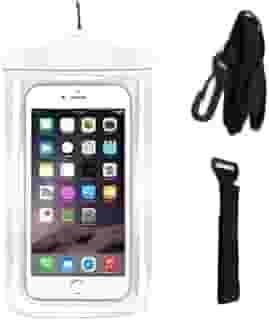 Capa Celular Prova D'água Mergulho e Chuva Bolsa Protetora (Capa Branca)