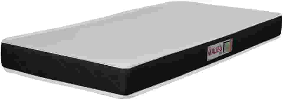 Colchão Solteiro Espuma D20 Malibu 78x188x12cm Preto/Branco Hellen