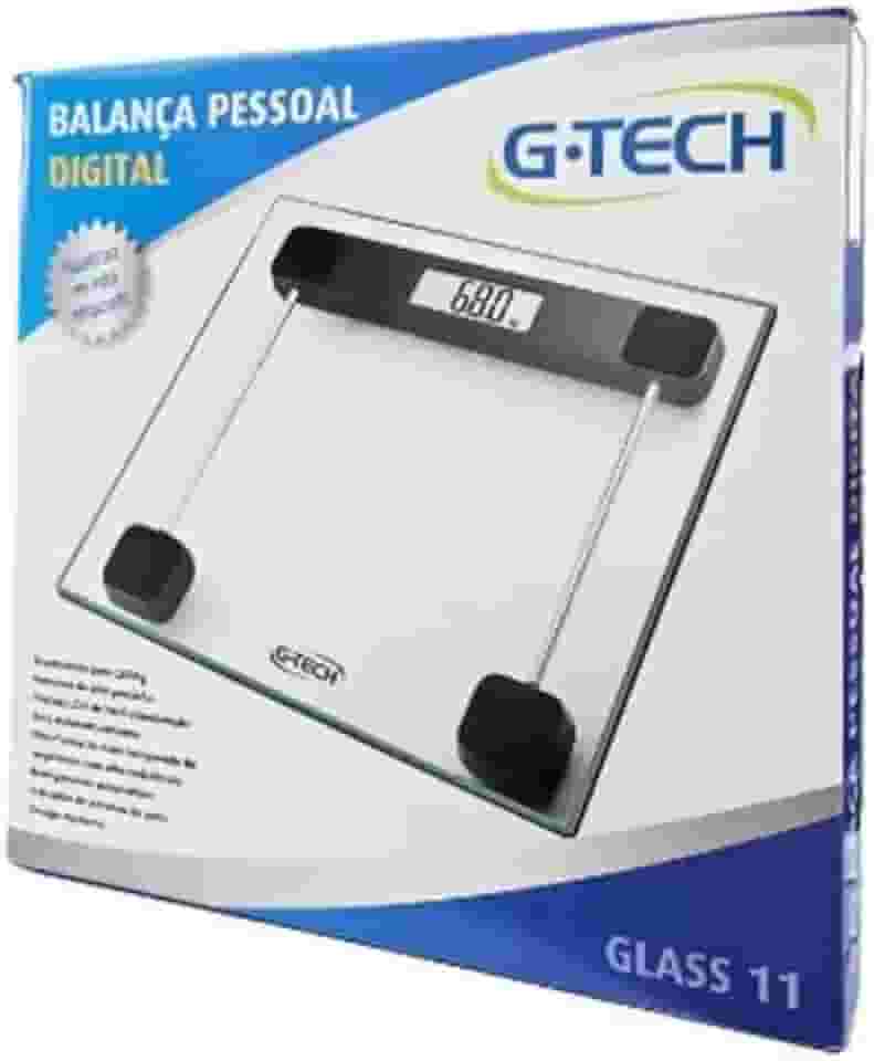 Balança Corporal Digital G-tech Glass 11 Vidro Até 180 Kg…
