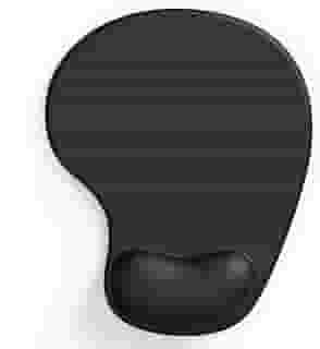 Mouse Pad Ergonômico com Apoio de Punho em Gel, Reduz a Tensão na Mão, Antiderrapante, Minimalista, Escritório, Gamer, Trabalho, Linha Super Premium (Preto)