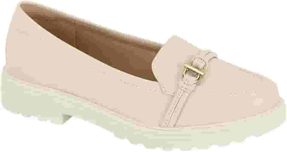 Sapato Mocassim Oxford Ultra Conforto Tratorado Modare 7357.117 - Creme - 35 BR