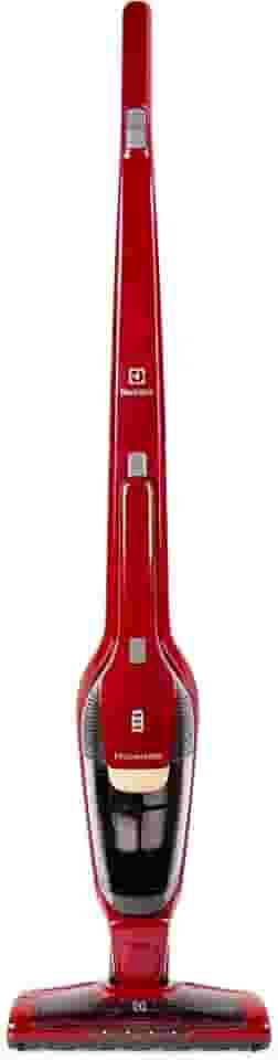 Aspirador de Pó Vertical Electrolux Ergorapido 2 em 1 Vermelho Luz LED (ERG23N) - até 30 min Filtro HEPA Função BrushRollClean 420ml - Bivolt