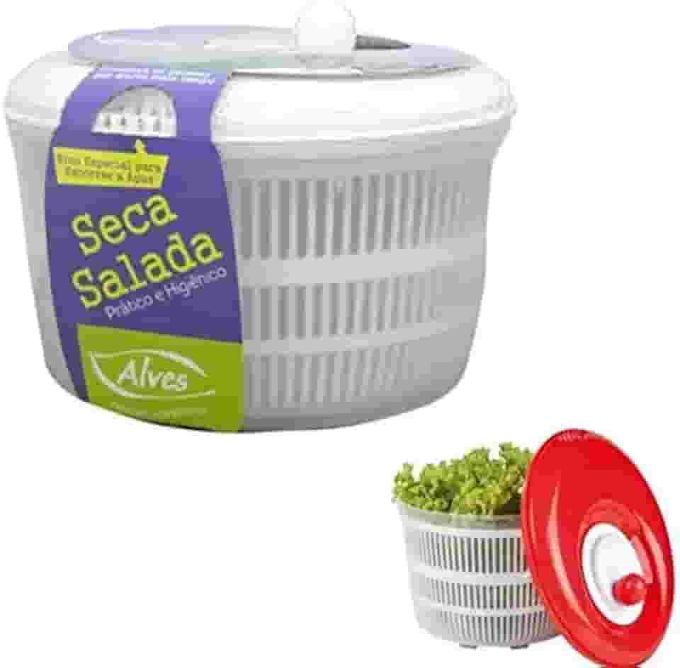 Seca Salada Secador Centrifuga Legumes Verduras Higienico Alves 4,5 litros