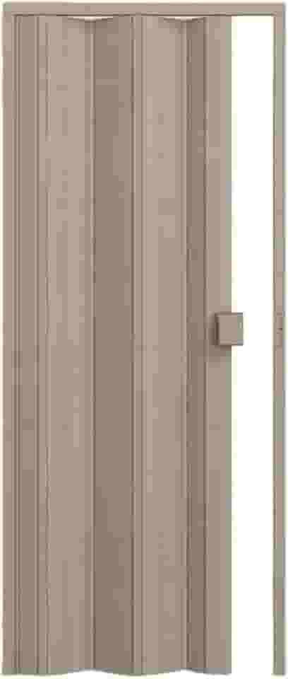 Porta de PVC Sanfonada 210x60cm Permatti Bege Marmorizado