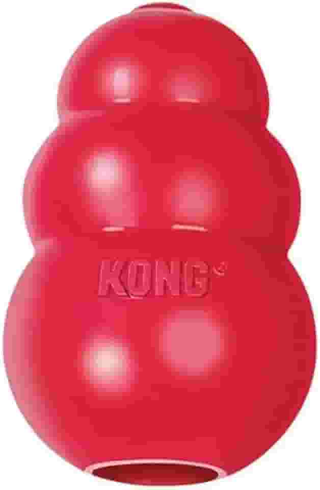 Brinquedo para Cães Kong Classic Small em Borracha Durável, Interativo e Recheável com Petiscos