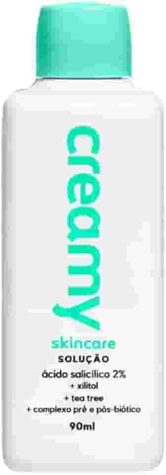 Creamy Ácido Salicílico 90ml | Tônico Facial Esfoliante Antiacne e Antioleosidade | Reduz Cravos e Espinhas | Reduz Poros Dilatados | Ameniza Linhas Finas | Peles Mistas, Oleosas e Acneicas | Uso Diurno e Noturno
