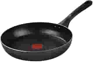 Frigideira Rochedo Stone Pro 24cm Preto com Efeito Pedra e Antiaderente Minerium, Alta Resistência e Durabilidade, Cabos Ergonômicos para Maior Segurança e Base Limpa Fácil