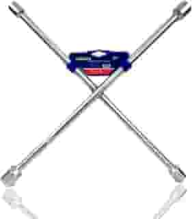 Chave De Roda em Cruz Universal para Veículos Carro 4 Bocas 20 Pol. 17x19x21x23mm Aço