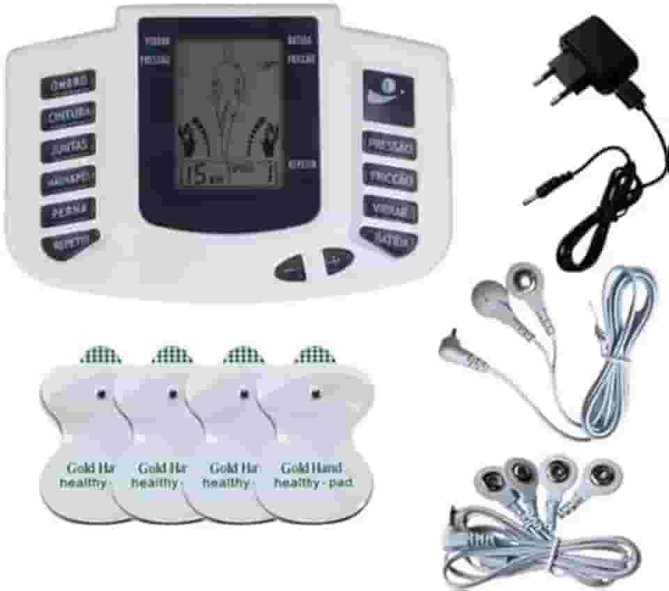 Aparelho Choque Dor Muscular Fisioterapia Massageador com Eletrodos Alivio da Dor - 110V
