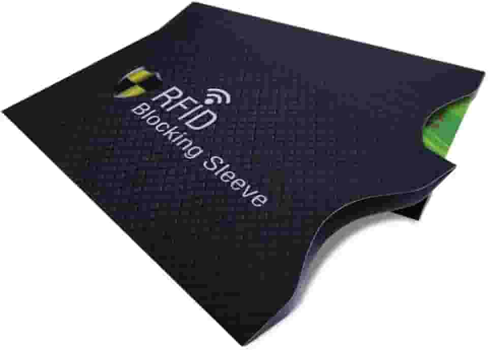 CARBONO BRASIL - 5 Envelopes Rfid Bloqueador Cartão De Crédito Contactless PRETA CARBONO BRASIL