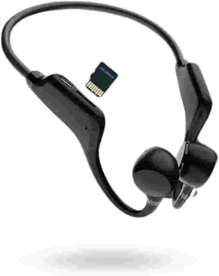 Fone Bluetooth Condução Ossea Esportivo Sem Fio Para Corrida Academia Com Entrada Micro Sd