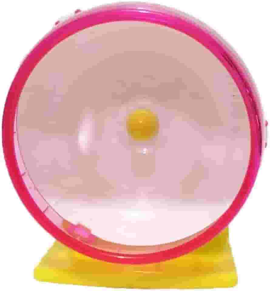 Roda De Exercícios Para Hamster Brinquedo Roedores - 11 Cm(Rosa)