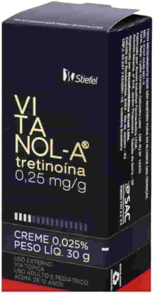 Vitanol A 0,025% Creme Clareador de Melasma e Manchas na pele 30g
