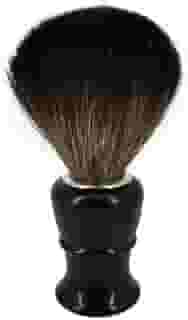 Pincel de Barba Profissional com Pelo, Cabo Preto Clássico, para Barbear