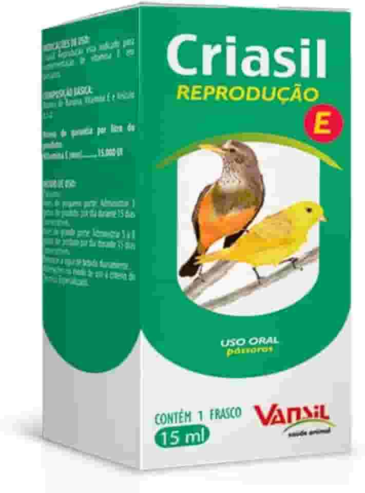 Suplemento Para Passaros Criasil Reprodução E 15Ml